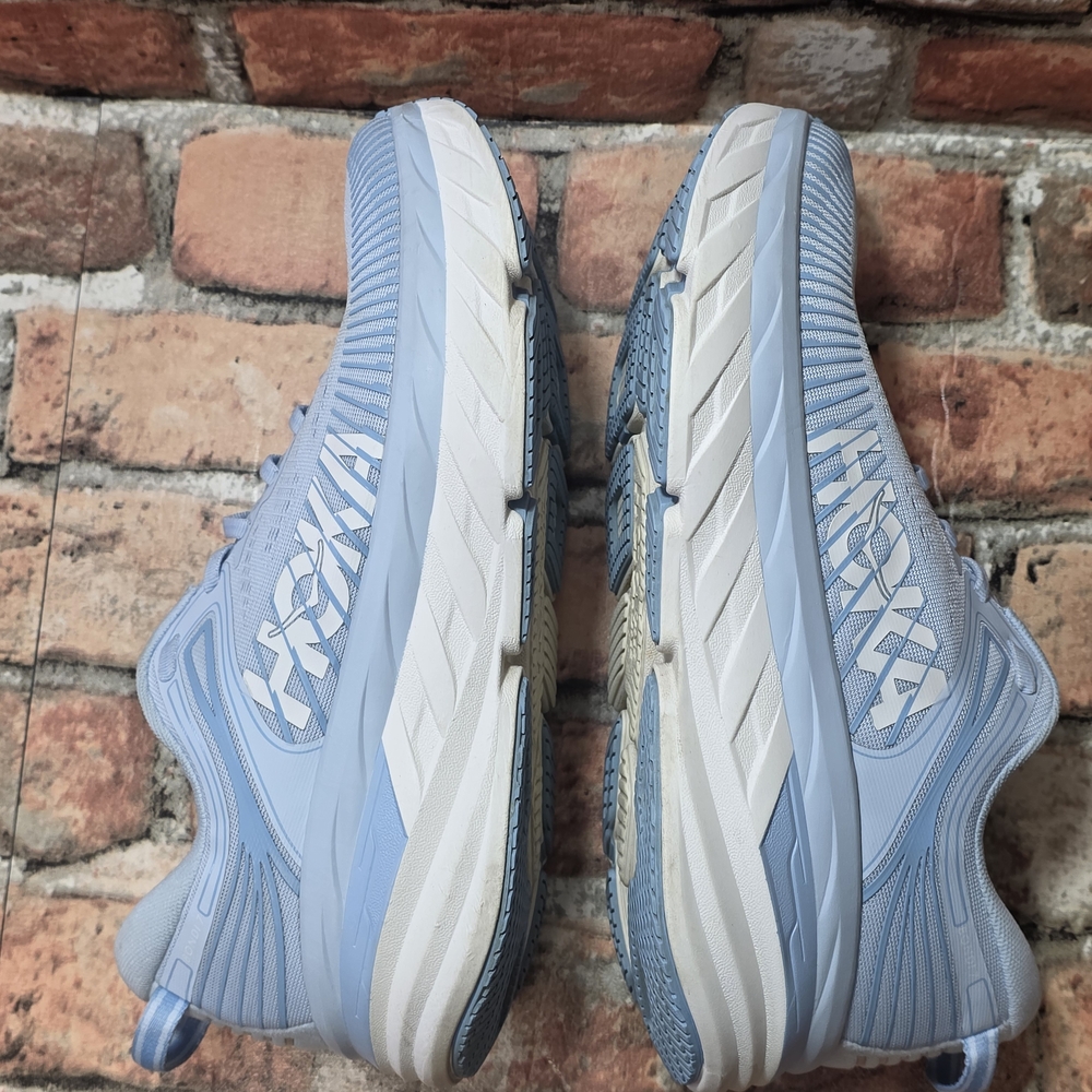 Women's Hoka One Bondi 7 Ice Water/white sz 10.5 - Picture 5 of 11